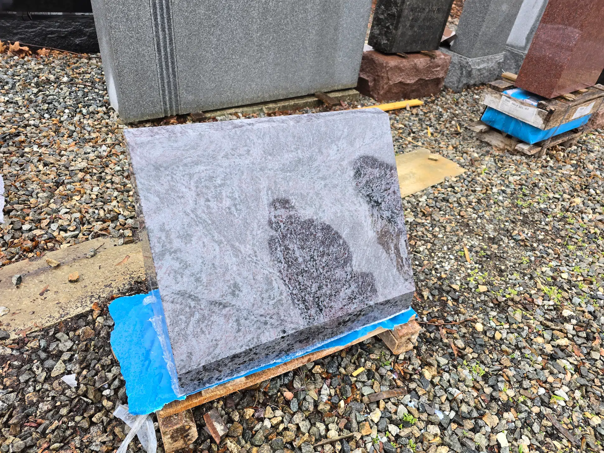 granite Christian Headstone hand-carved by Christian Memorials in NJ — image 5