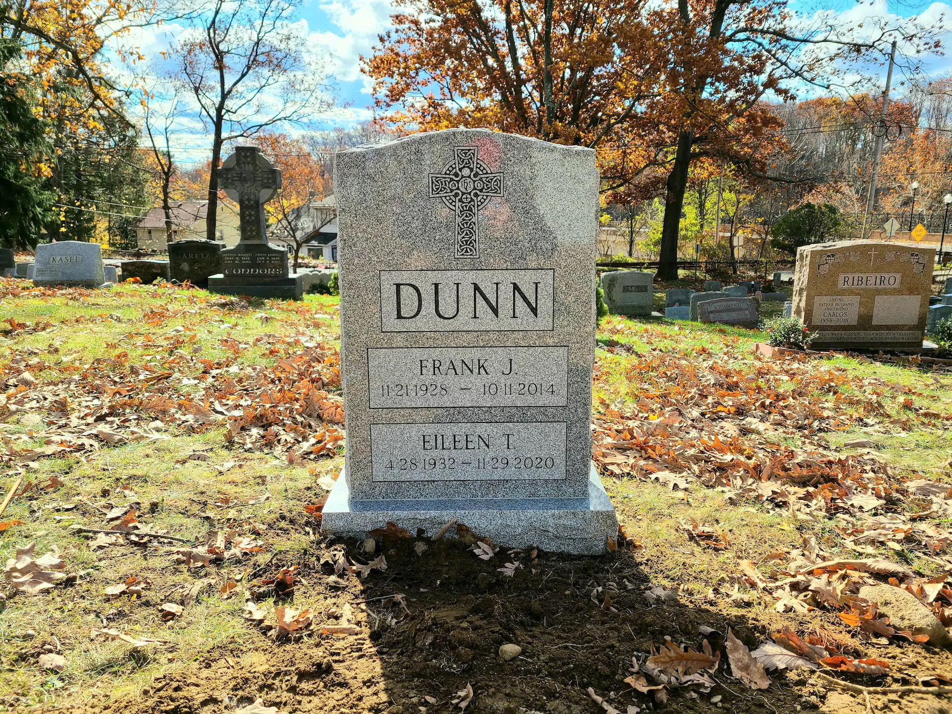 granite Christian Headstone hand-carved by Christian Memorials in NJ — image 3